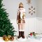 Northlight LED Lighted Nutcracker with Globe - 27" - Brown and Beige